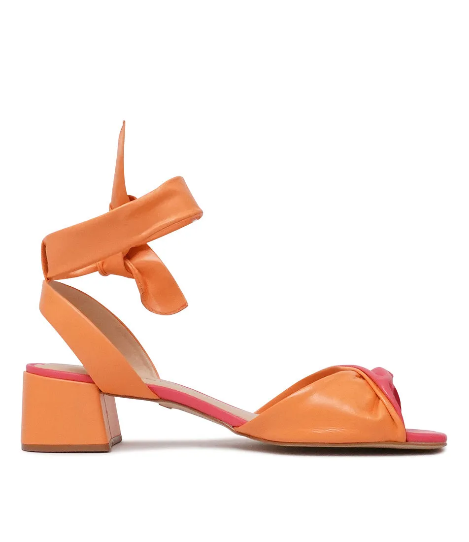 155347 Fuchsia/ Orange Heels