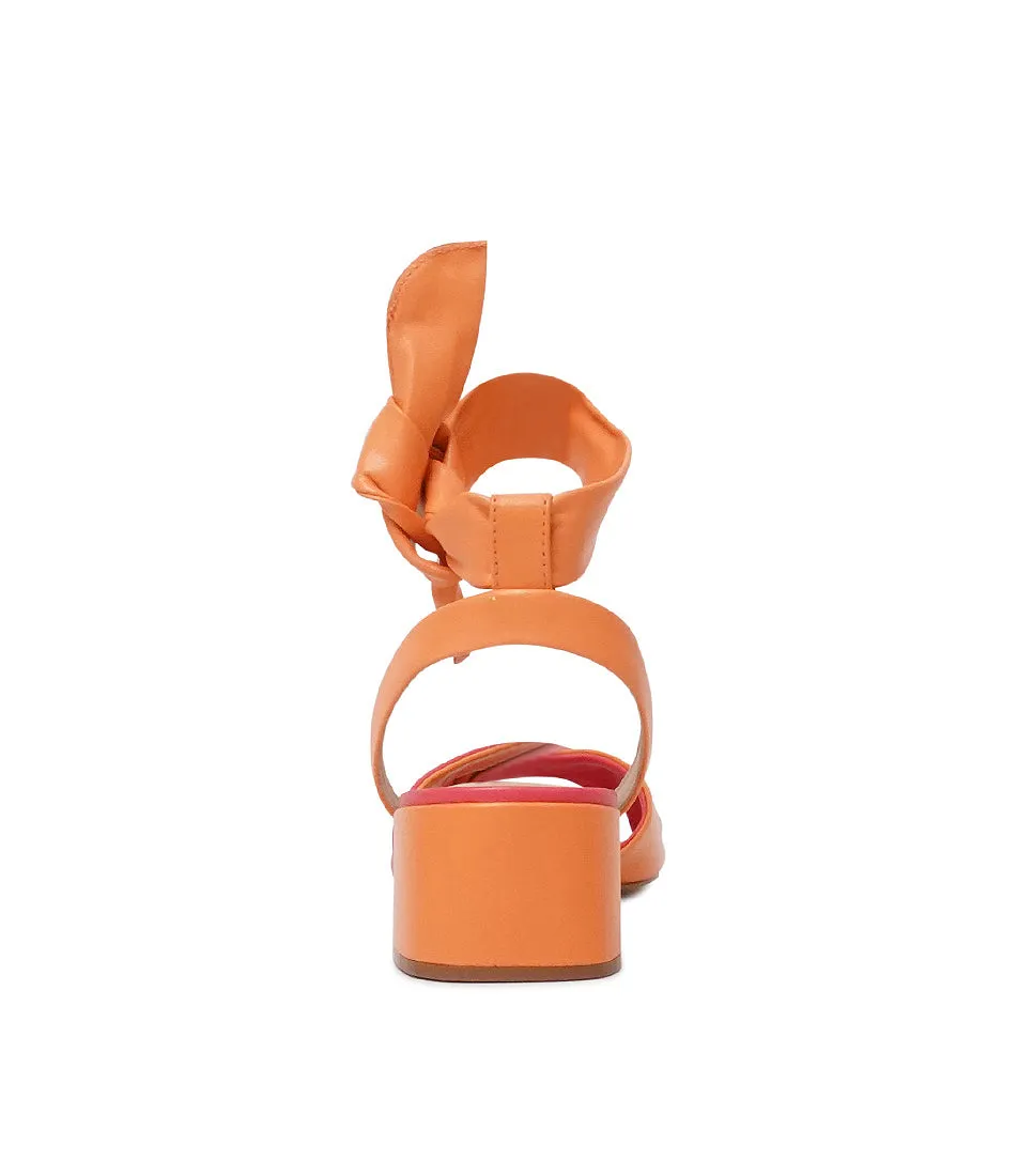 155347 Fuchsia/ Orange Heels