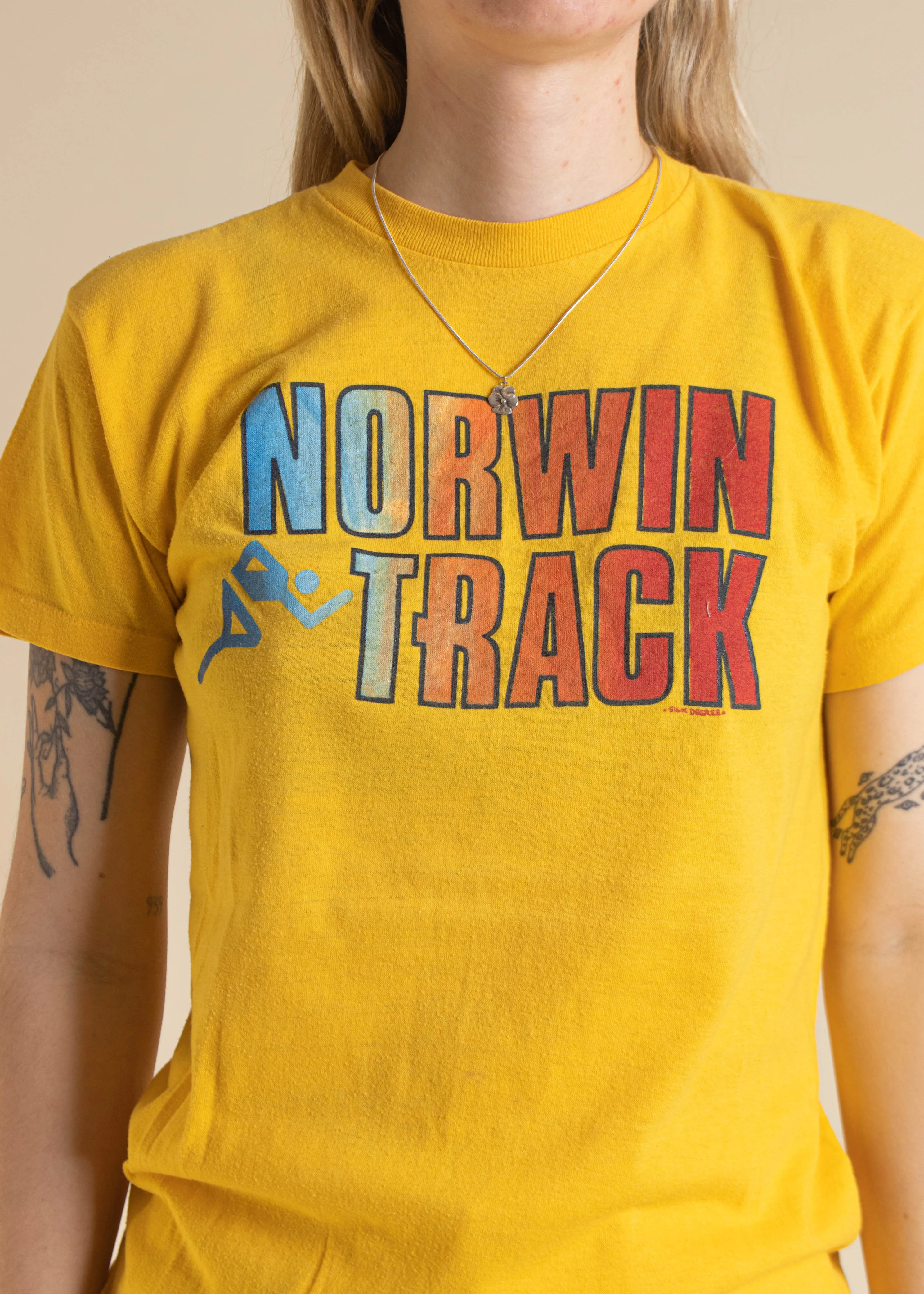1980s Thunderbird Norwin Track T-Shirt Size XS/S