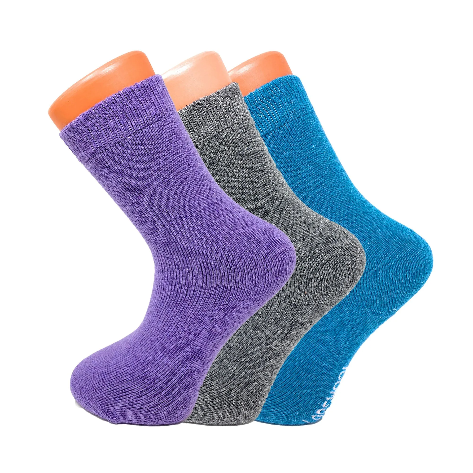 3 Pairs Women’s Thermal Wool Crew Socks – Cozy & Warm Winter Socks – Soft & Breathable – Size 5-7 by Mars Outlet Store LLC