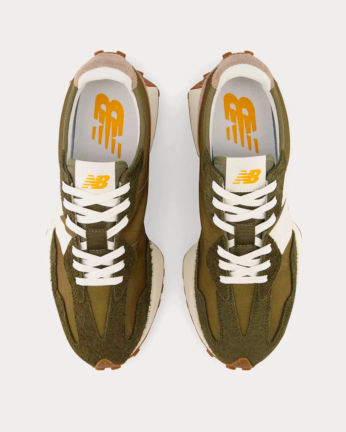 327 Dark Moss / Covert Green Low Top Sneakers