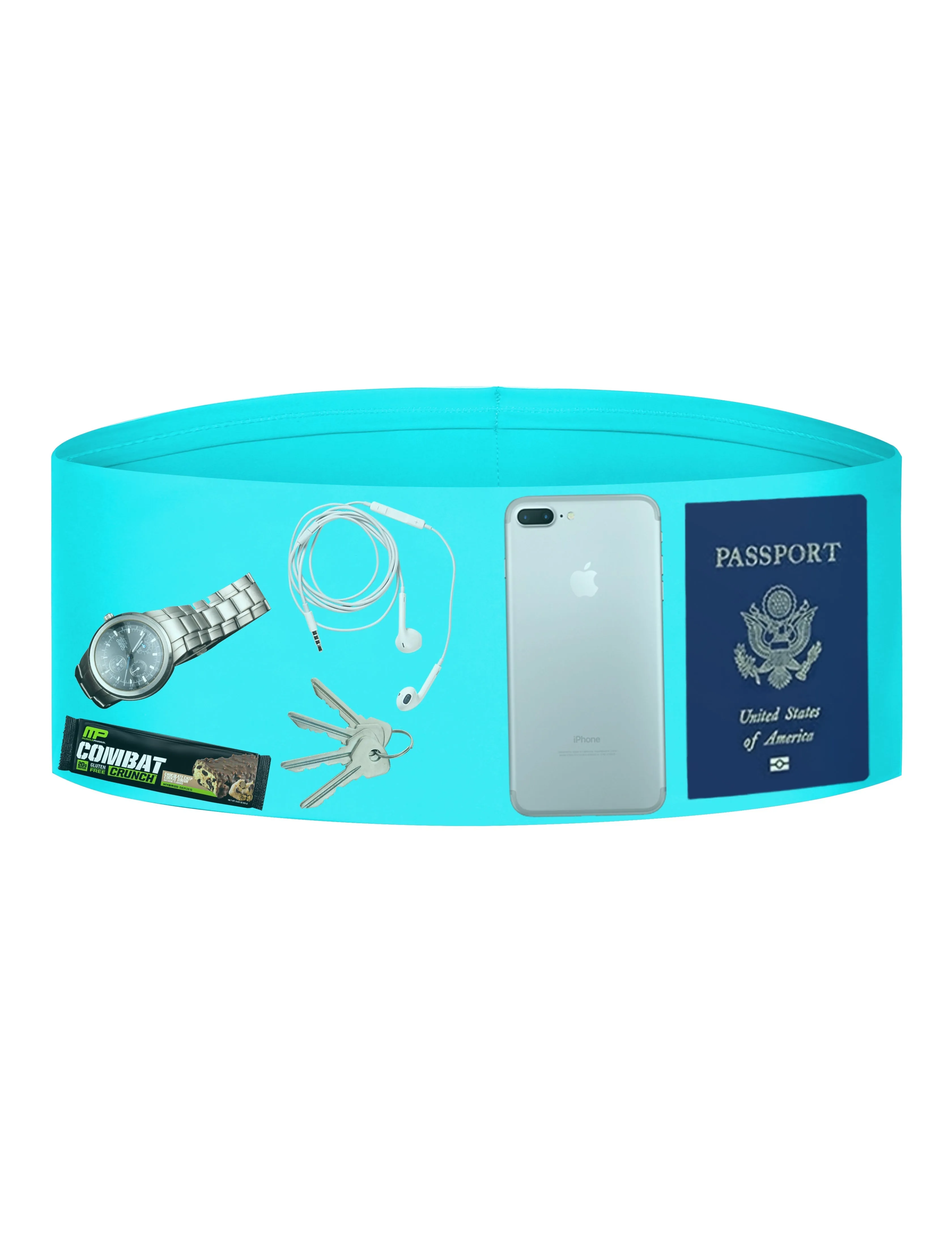 4 Pocket Sports Running Waist Pack aqua_Jogging