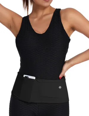 4 Pocket Sports Running Waist Pack black_Jogging