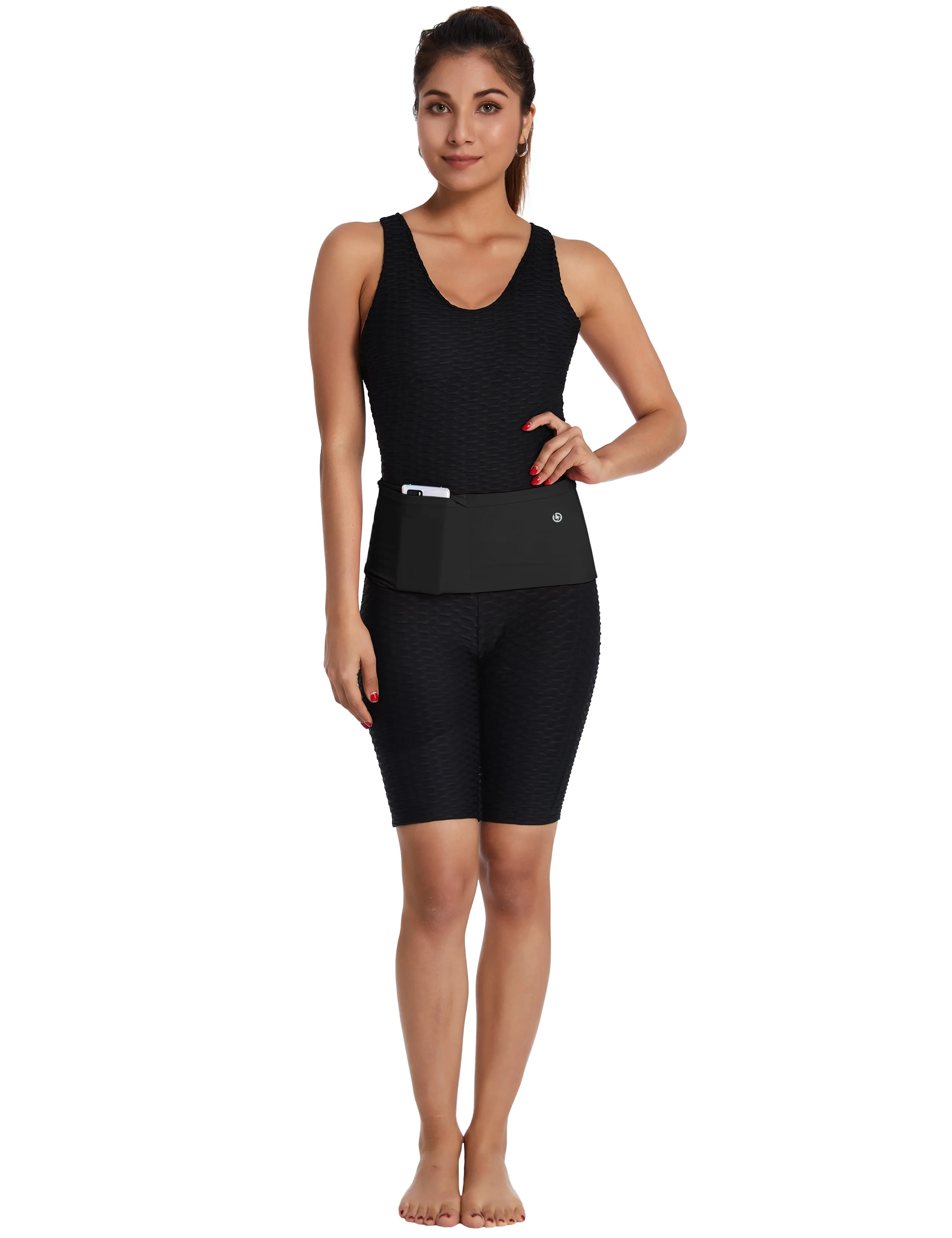 4 Pocket Sports Running Waist Pack black_Jogging