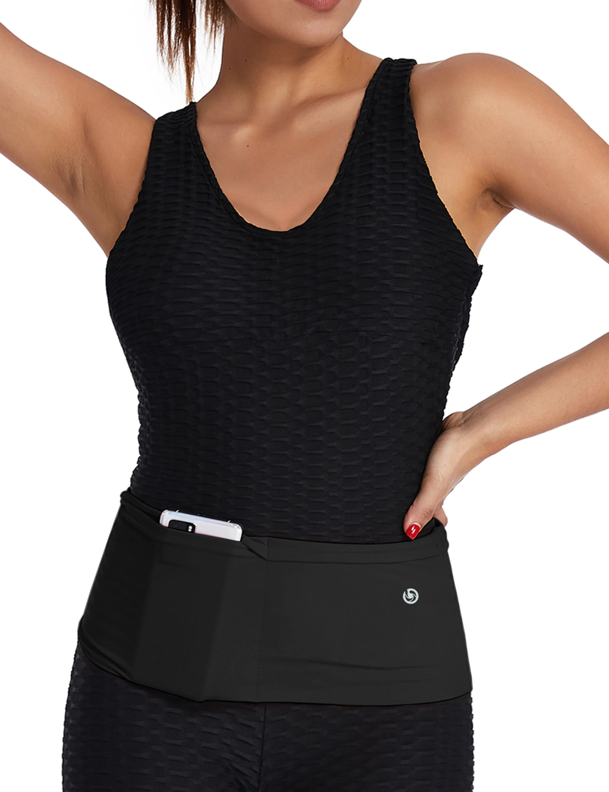 4 Pocket Sports Running Waist Pack black_Jogging