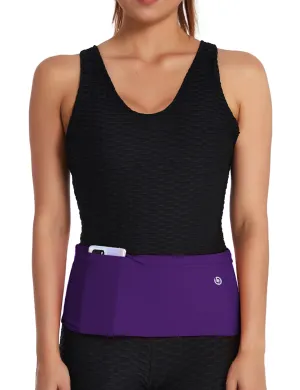 4 Pocket Sports Running Waist Pack eggplantpurple_Jogging