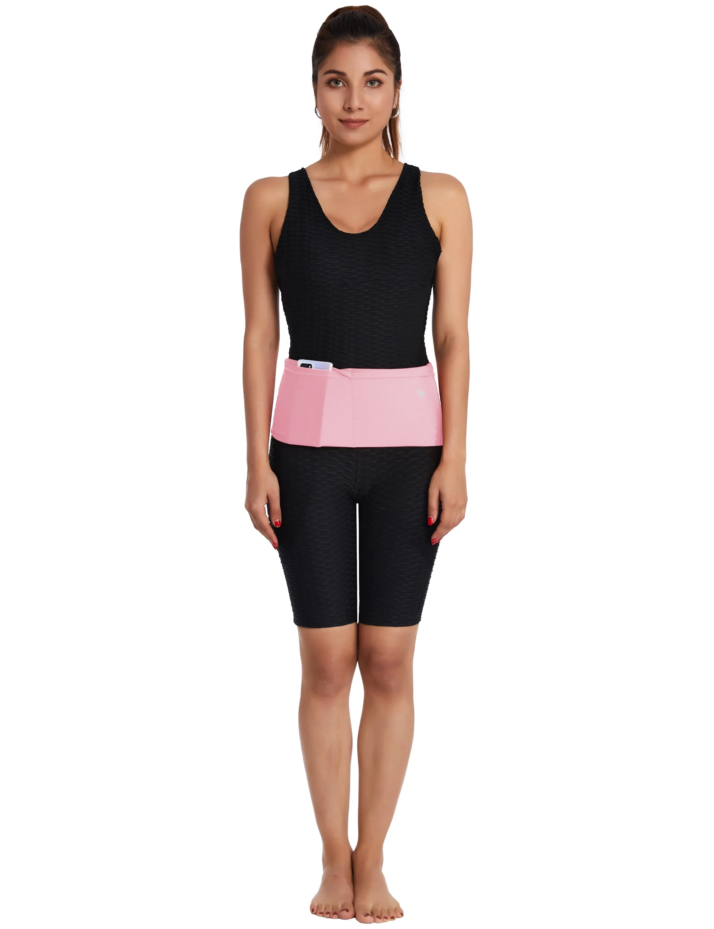 4 Pocket Sports Running Waist Pack LEMONADEPINK_Jogging