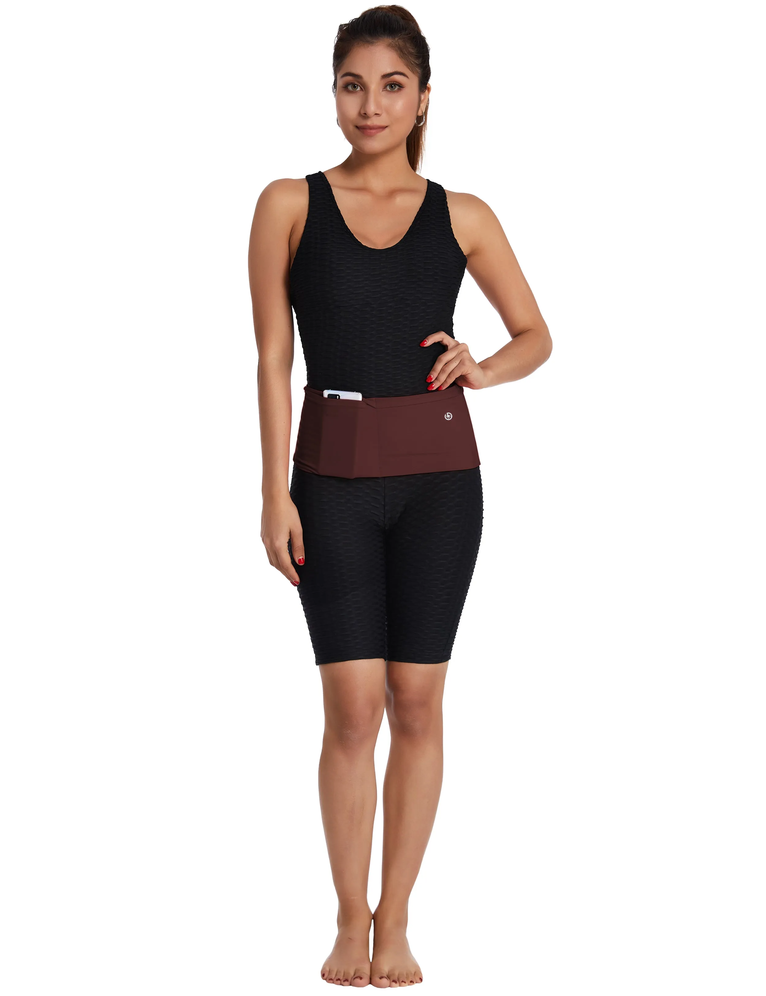 4 Pocket Sports Running Waist Pack mahoganymaroon_Jogging