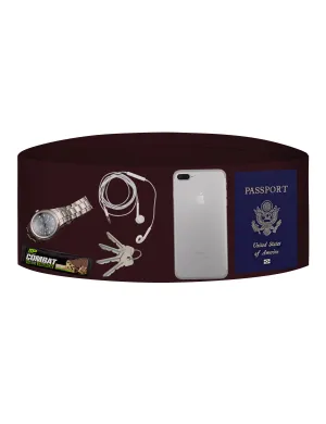 4 Pocket Sports Running Waist Pack mahoganymaroon_Jogging