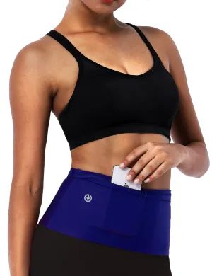 4 Pocket Sports Running Waist Pack NAVY_Jogging