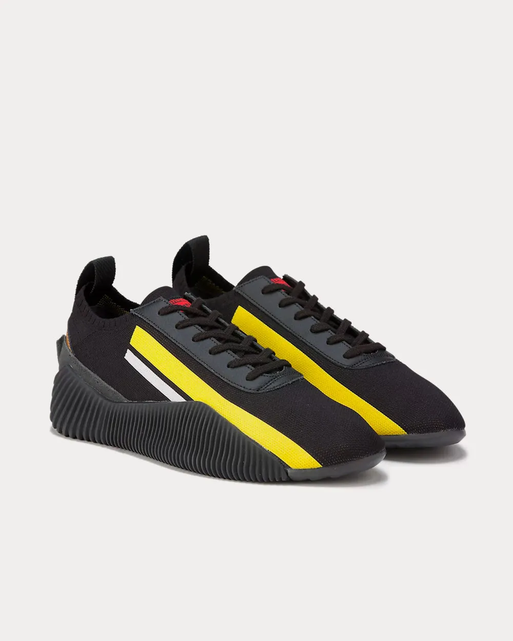 Acromount Knit Black / Vibrant Yellow Low Top Sneakers