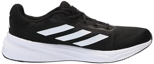 adidas Men's Response Running Sneaker, Black/White/Black, 9.5