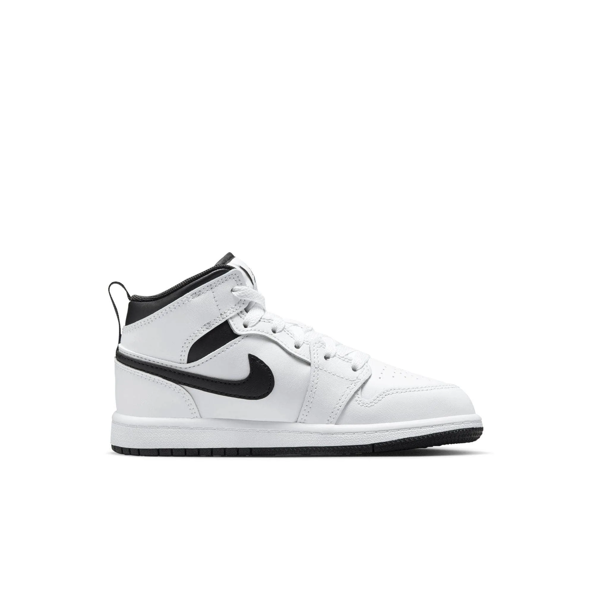 Air Jordan 1 Mid "White Black" - Kid's Pre School