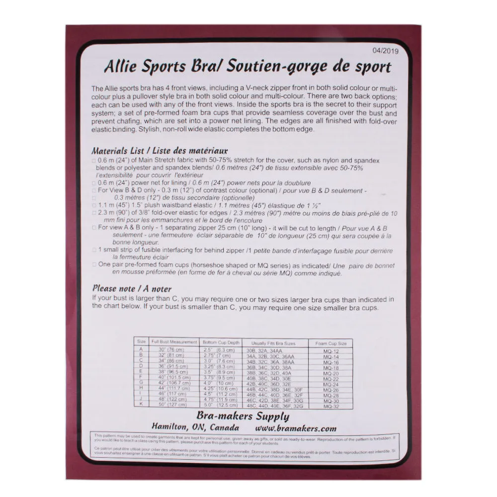 Allie sport bra