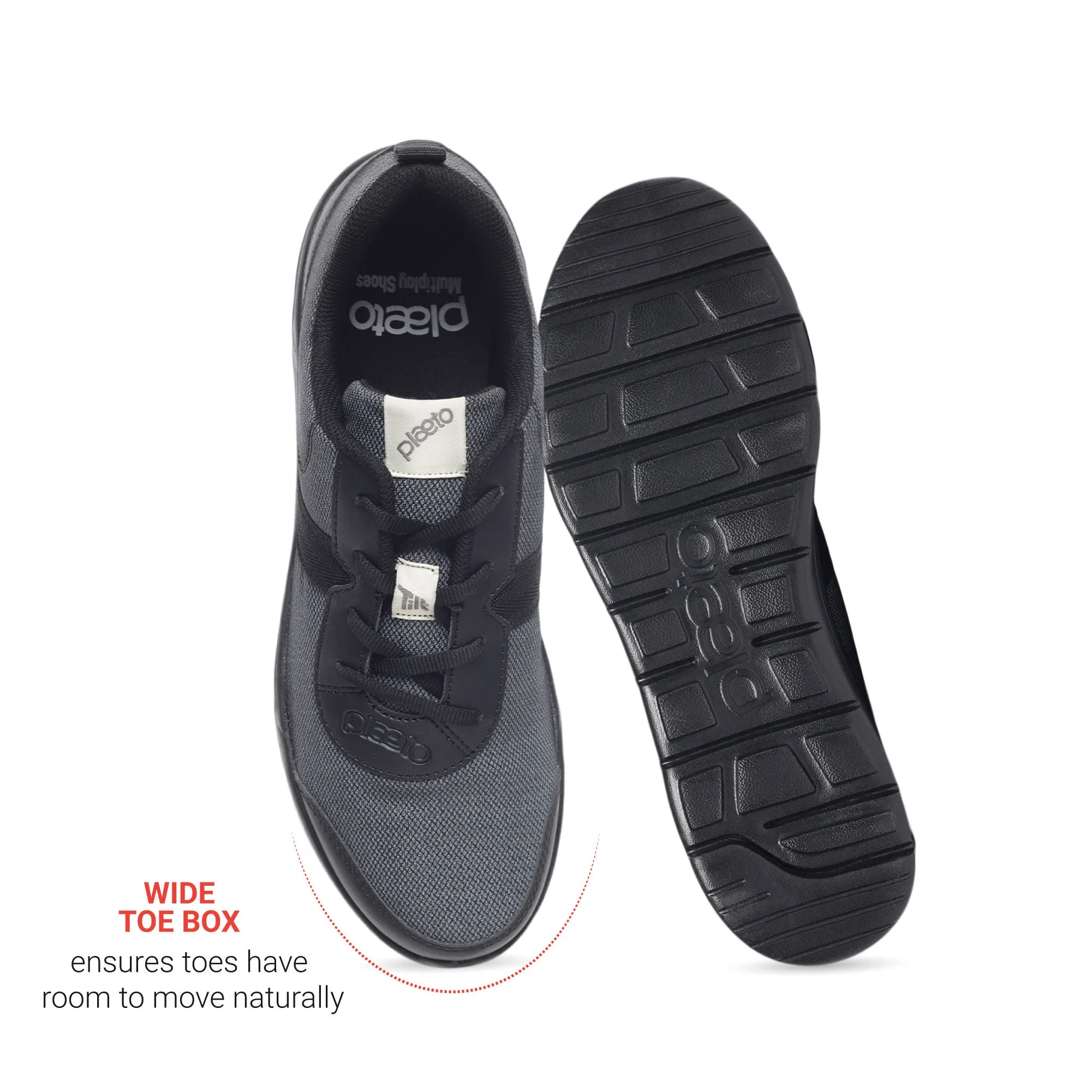Aspire Leap Men's Sneakers - Grey / Black