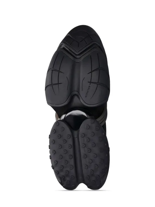 Balmain   Unicorn neoprene &amp; calfskin sneakers 