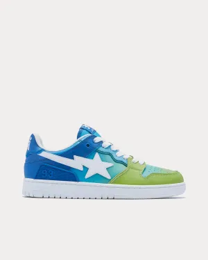 Bape Sk8 Sta #1 Blue / Green Low Top Sneakers