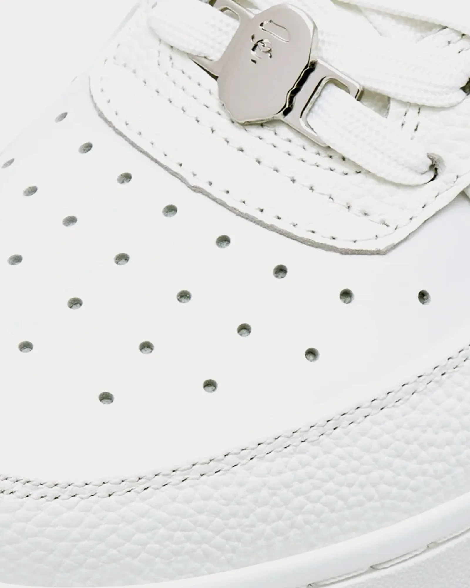Bape Sta #9 White Low Top Sneakers