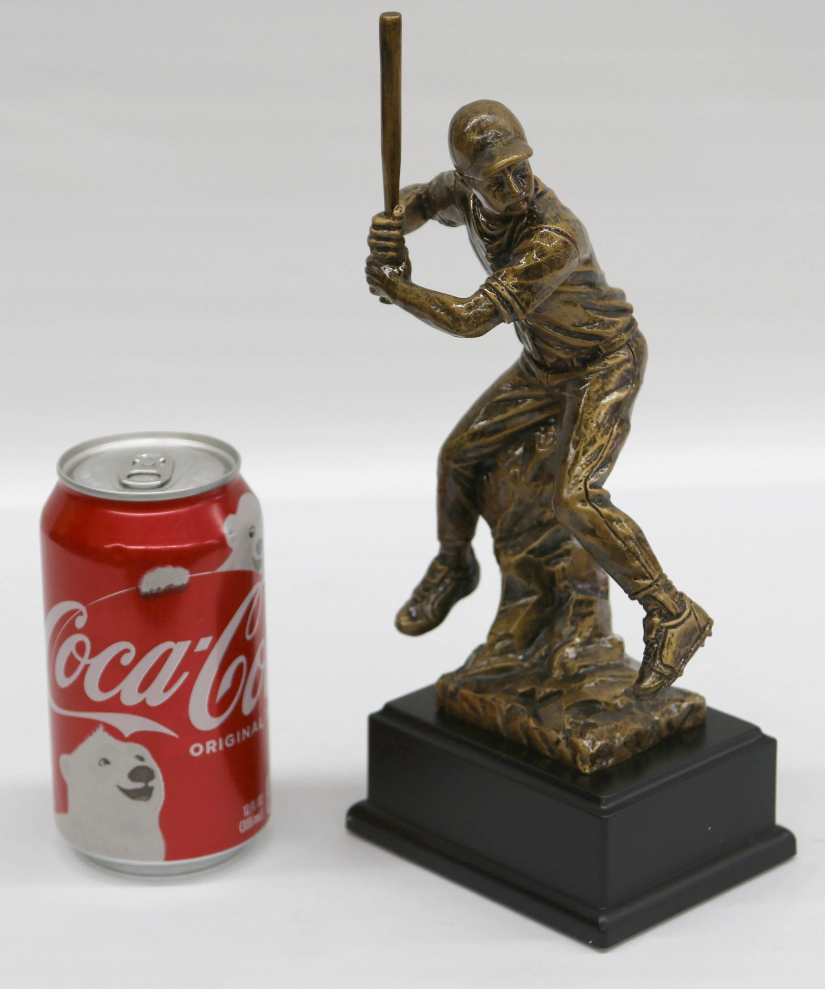 BASEBALL REAL PLAYER BRONZE FINISH STATUE SCULPTURE ART FIGURINE SPORTS FIGURINE