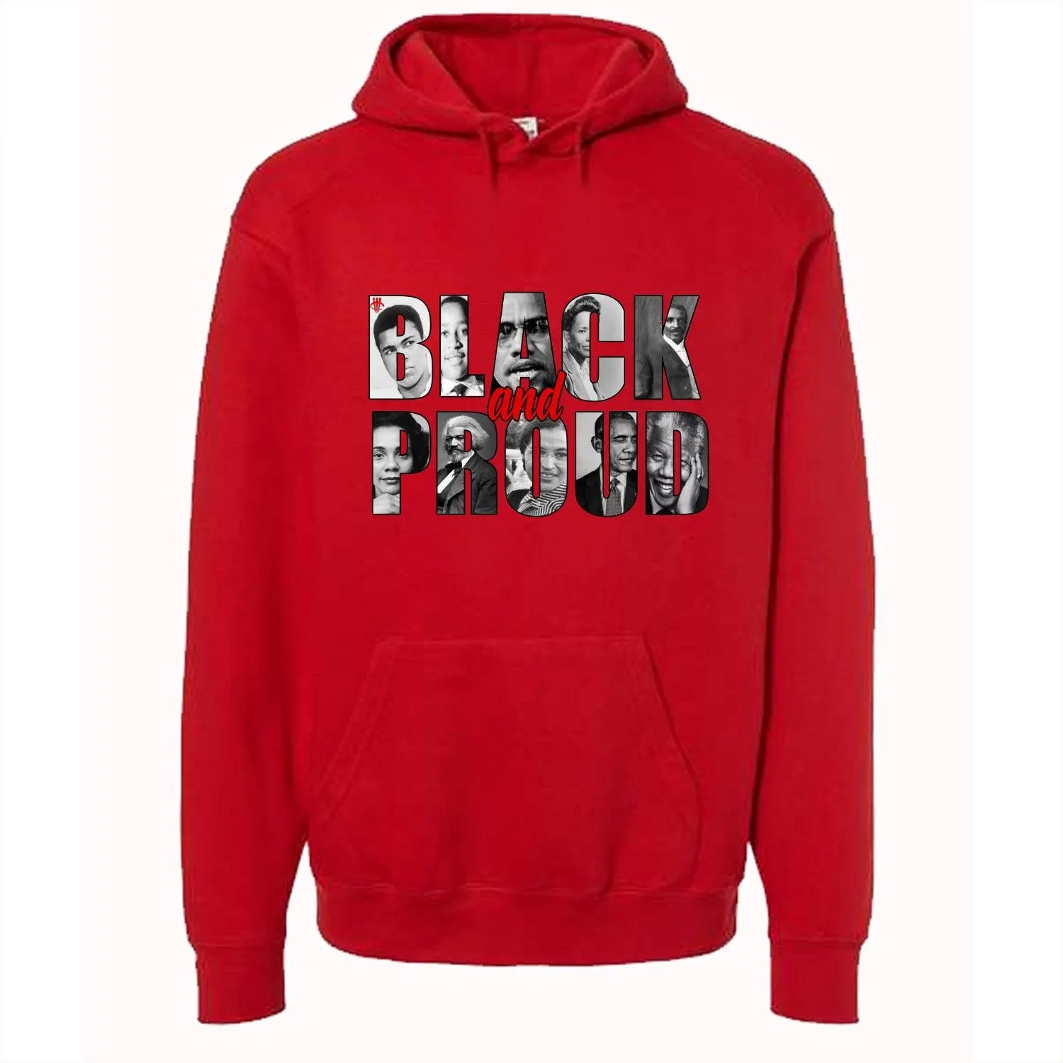 BLACK HISTORY MONTH Red T-Shirt (black an proud)