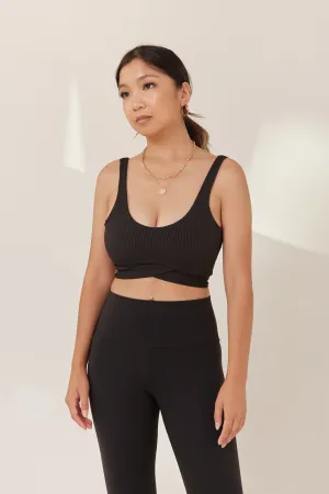 Bow Back Bralette - Black