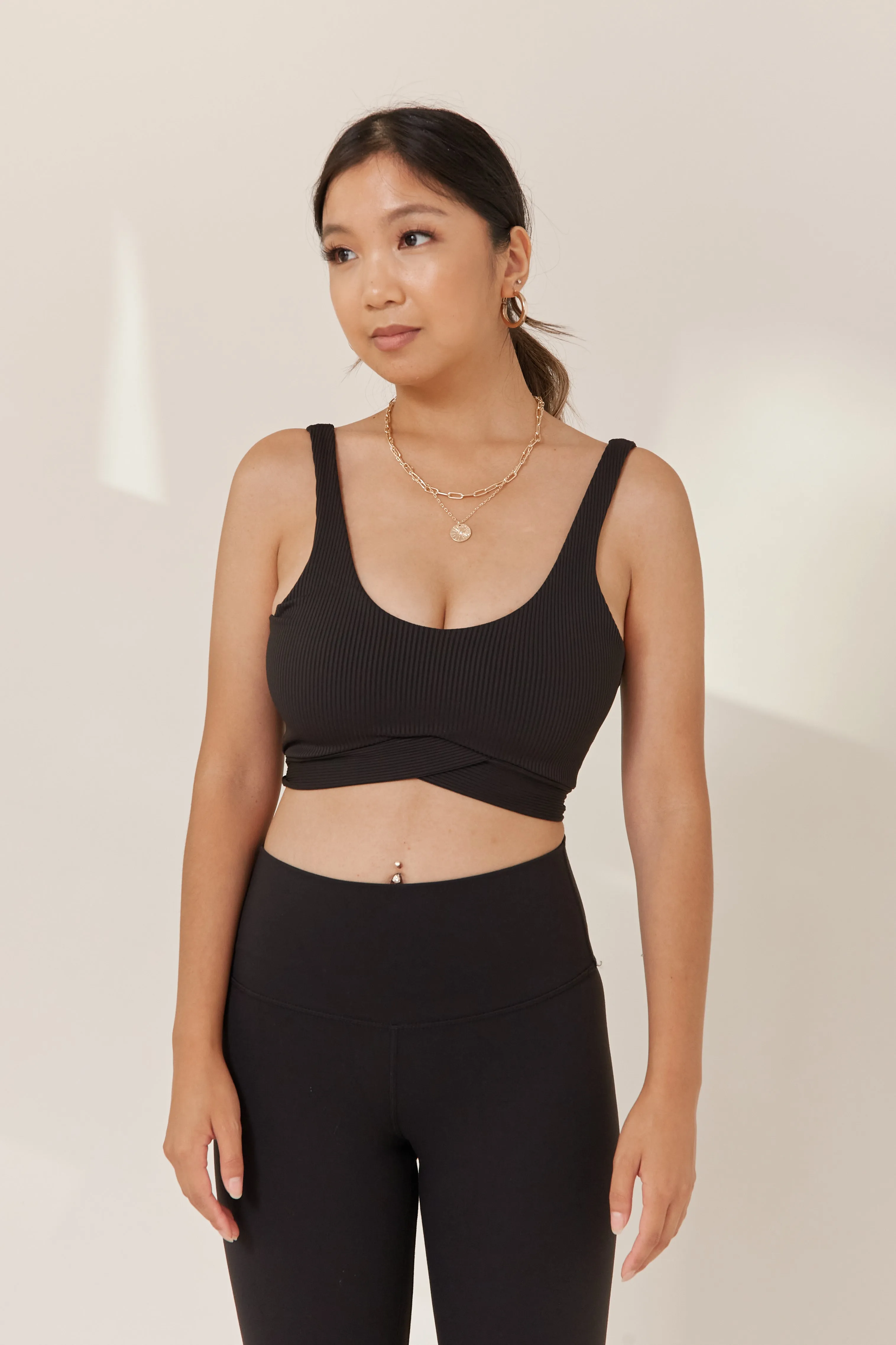 Bow Back Bralette - Black