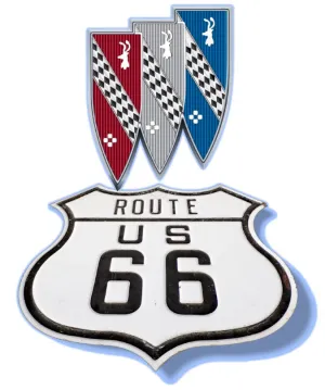 Buick Tri Shield ROUTE 66 T-Shirt