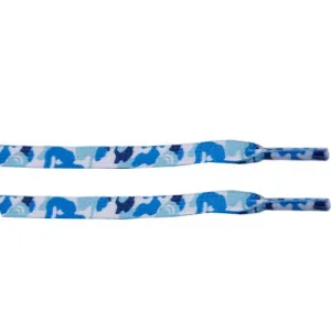 Camouflage Blue Print Laces