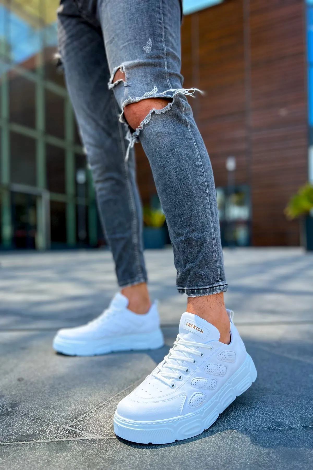 CH105 BT Full White Casual Men Sneakers Sports Shoes