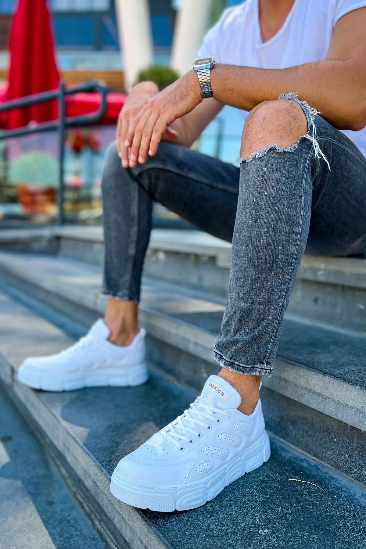 CH105 BT Full White Casual Men Sneakers Sports Shoes