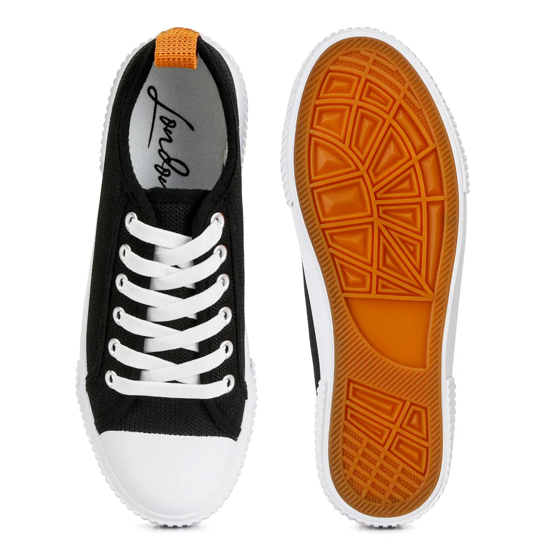 Chunky Sole Knitted Textile Sneakers
