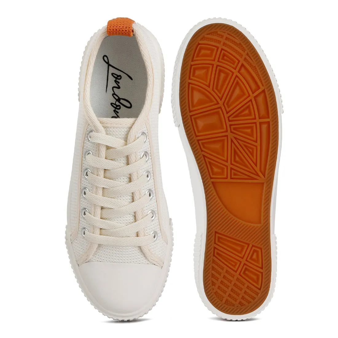 Chunky Sole Knitted Textile Sneakers