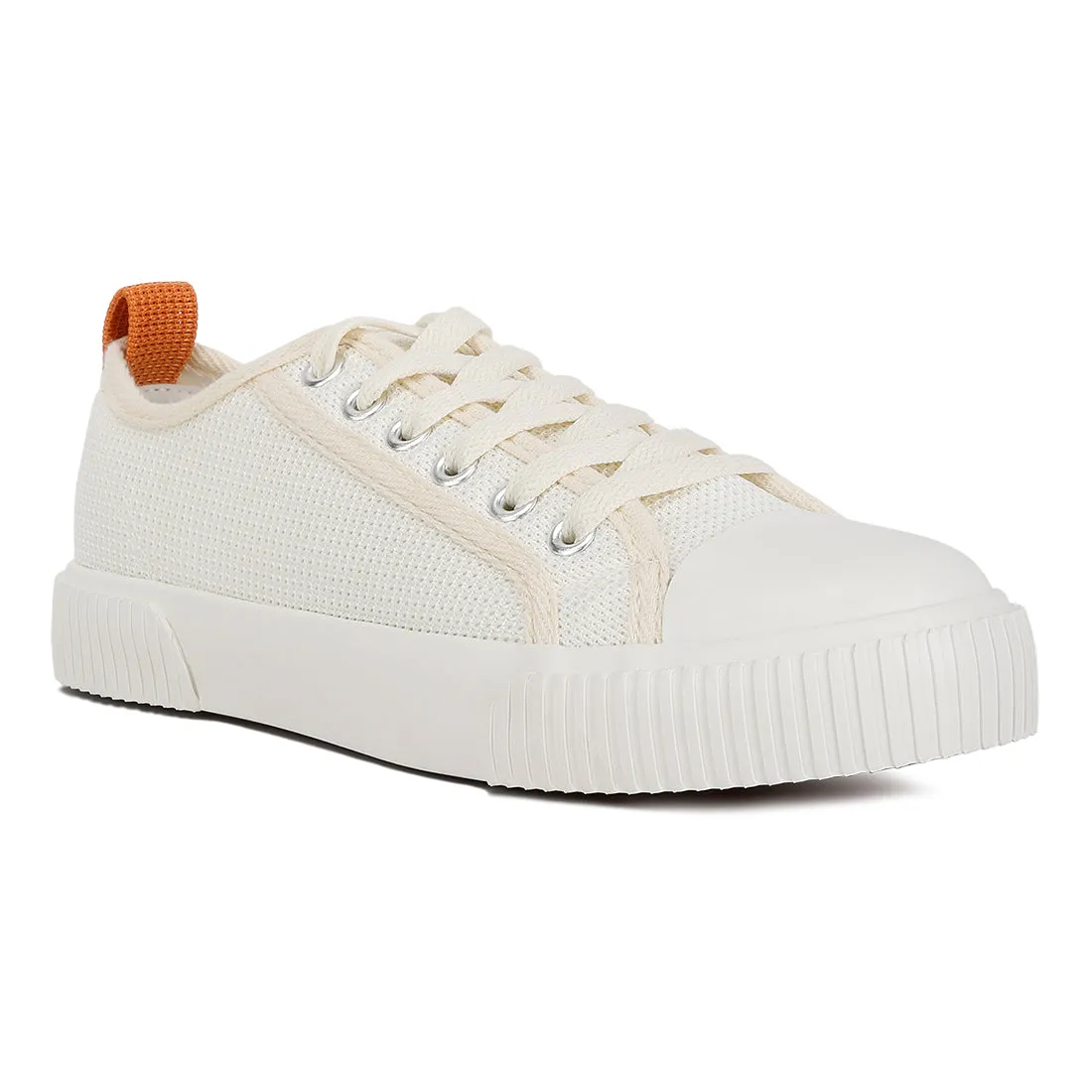 Chunky Sole Knitted Textile Sneakers