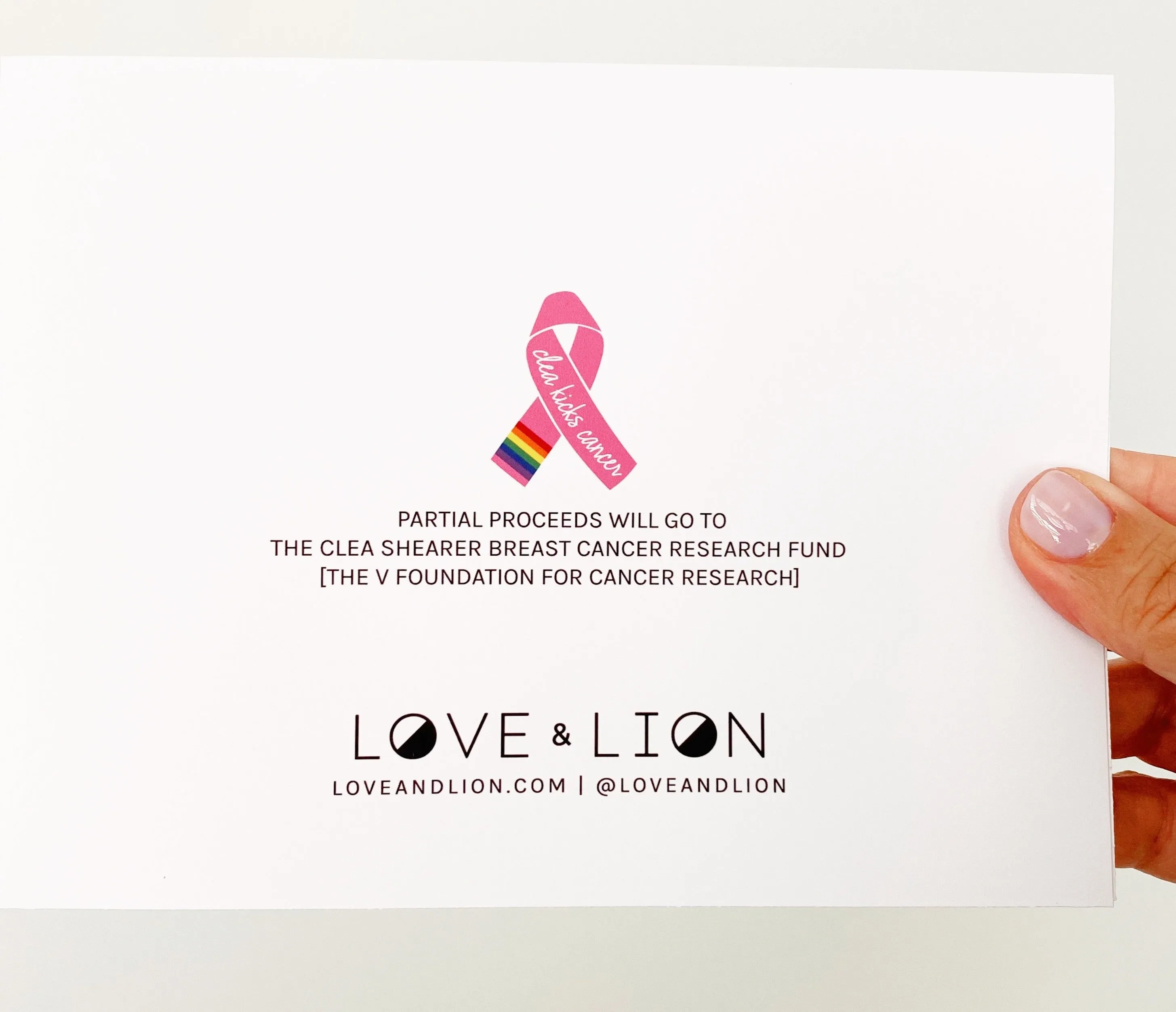 CLEA KICKS CANCER | MOIRA GREETING CARD