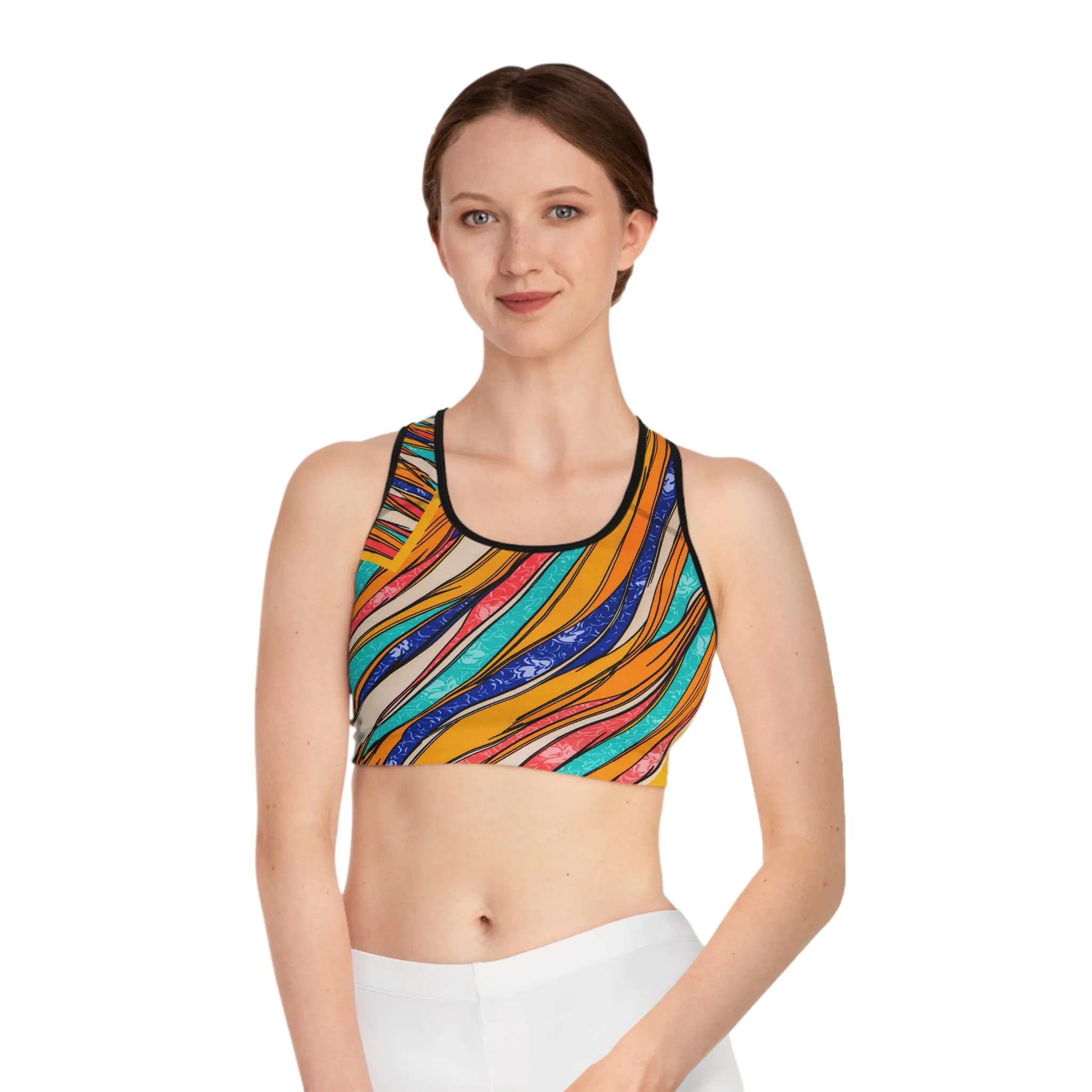 Color Brushstroke - Inovax Sports Bra