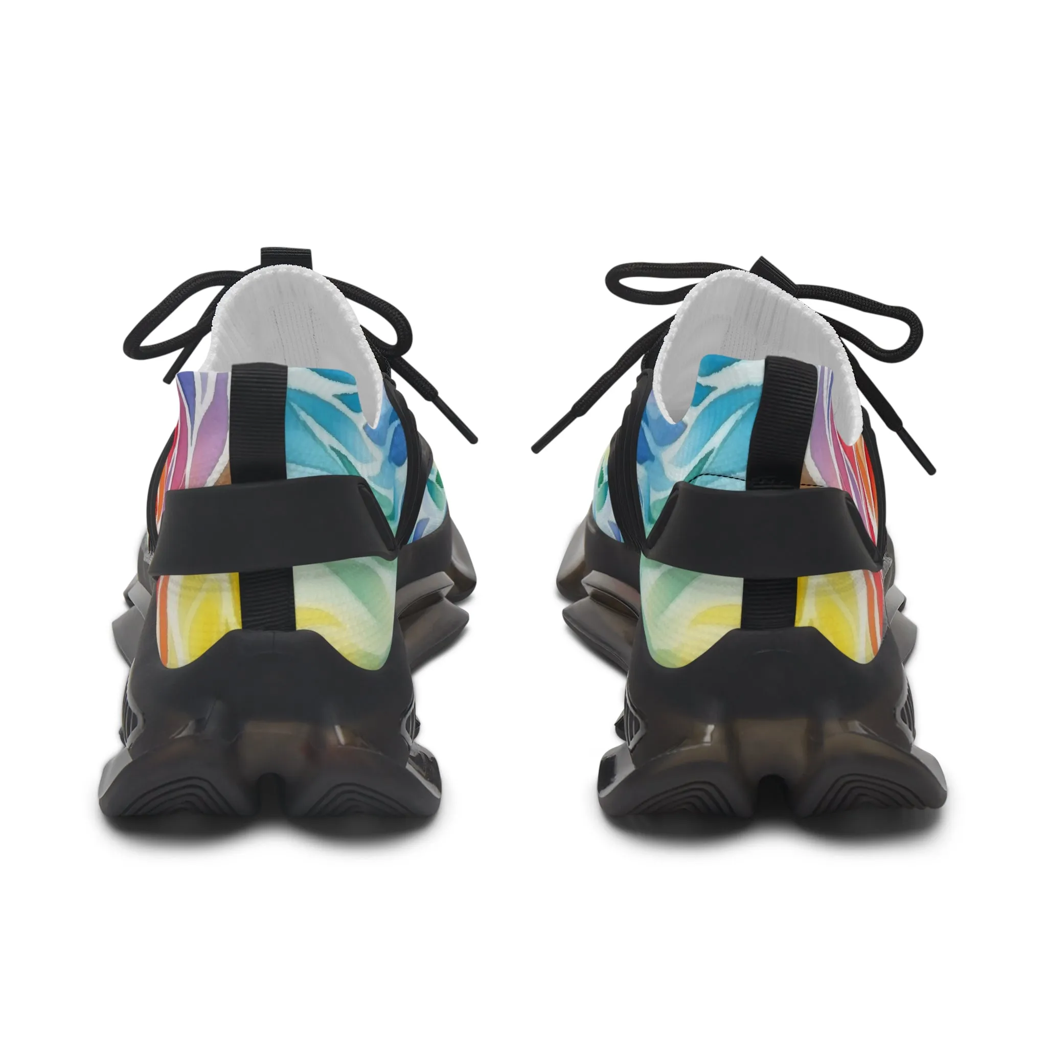 Colored Feathers Women's Mesh Sneakers