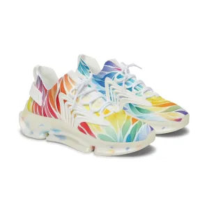 Colored Feathers Women's Mesh Sneakers
