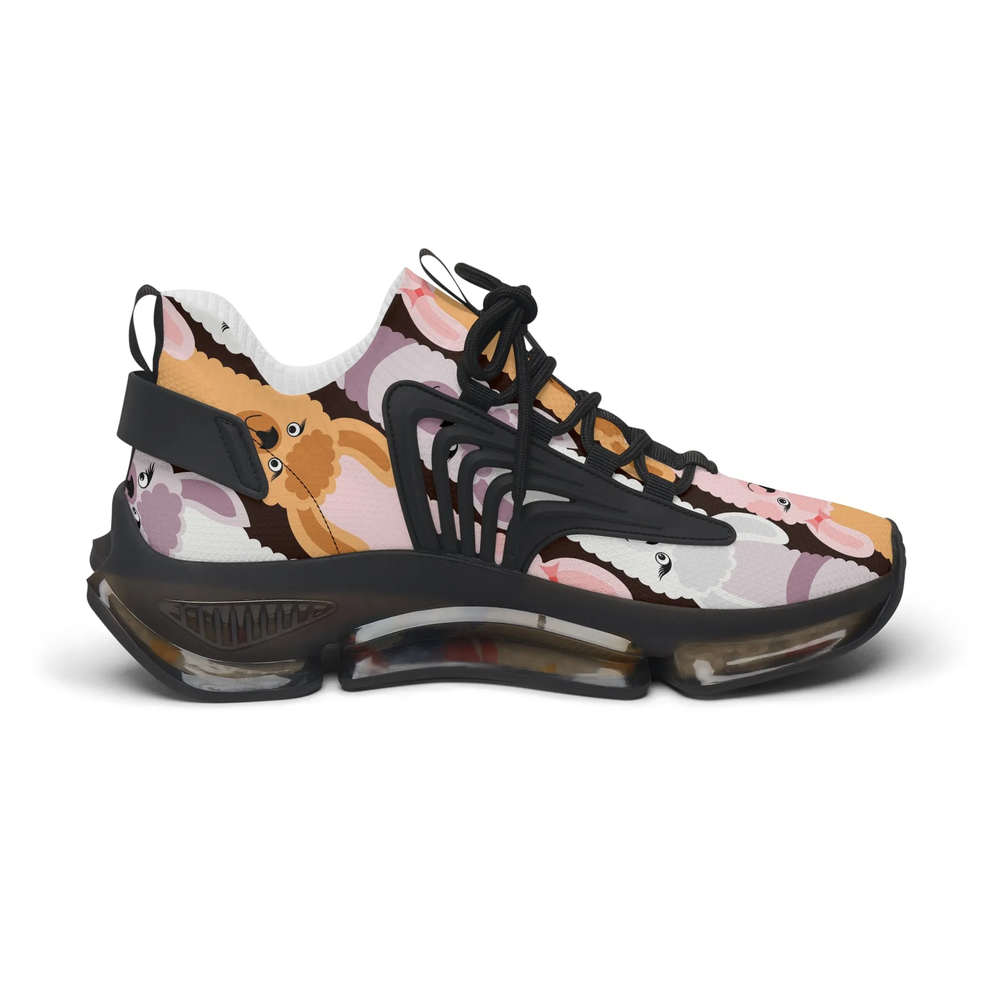 Colorful Llamas Women's Mesh Sneakers