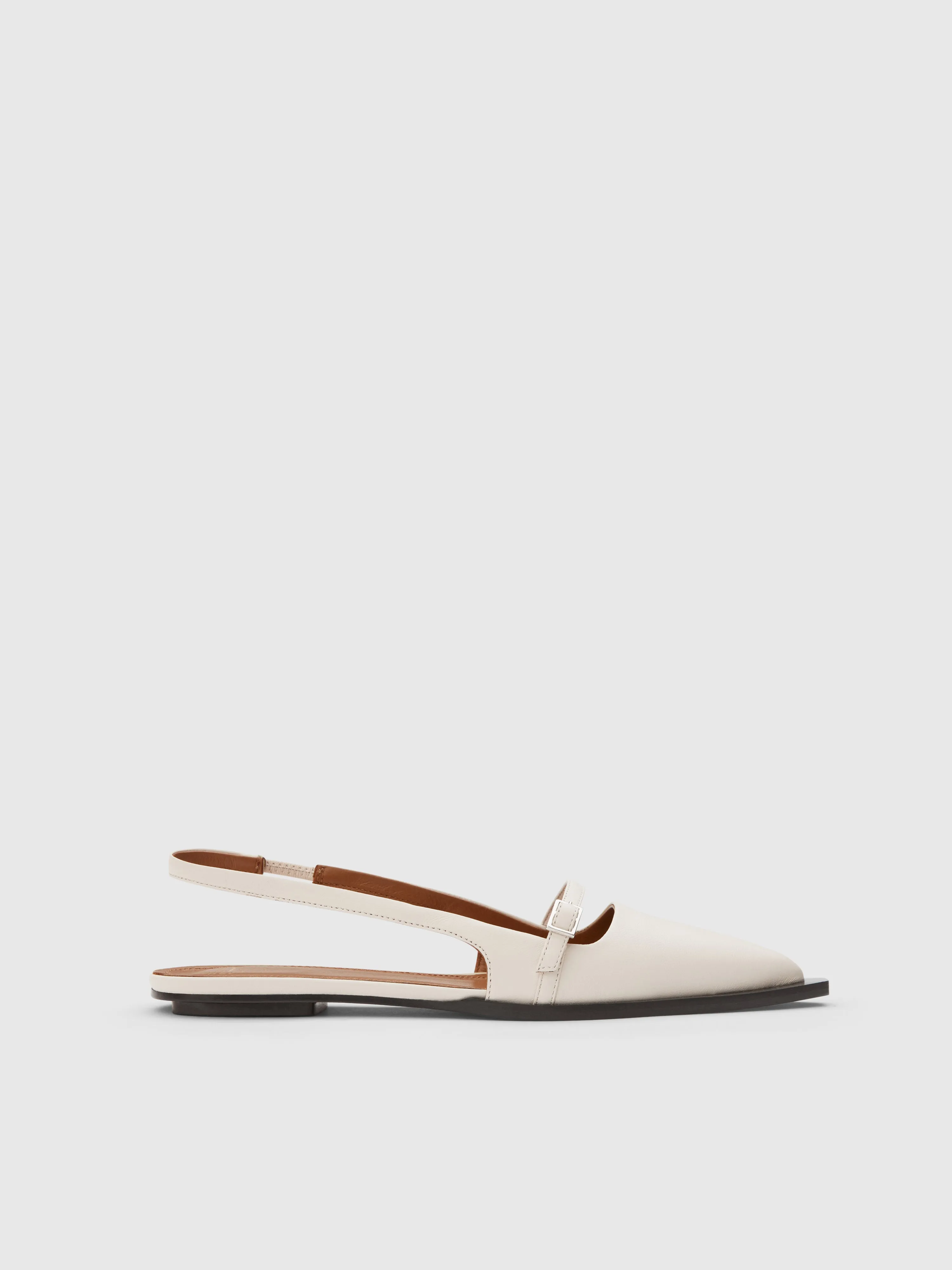 Cortina Linen Nappa Flat Slingbacks