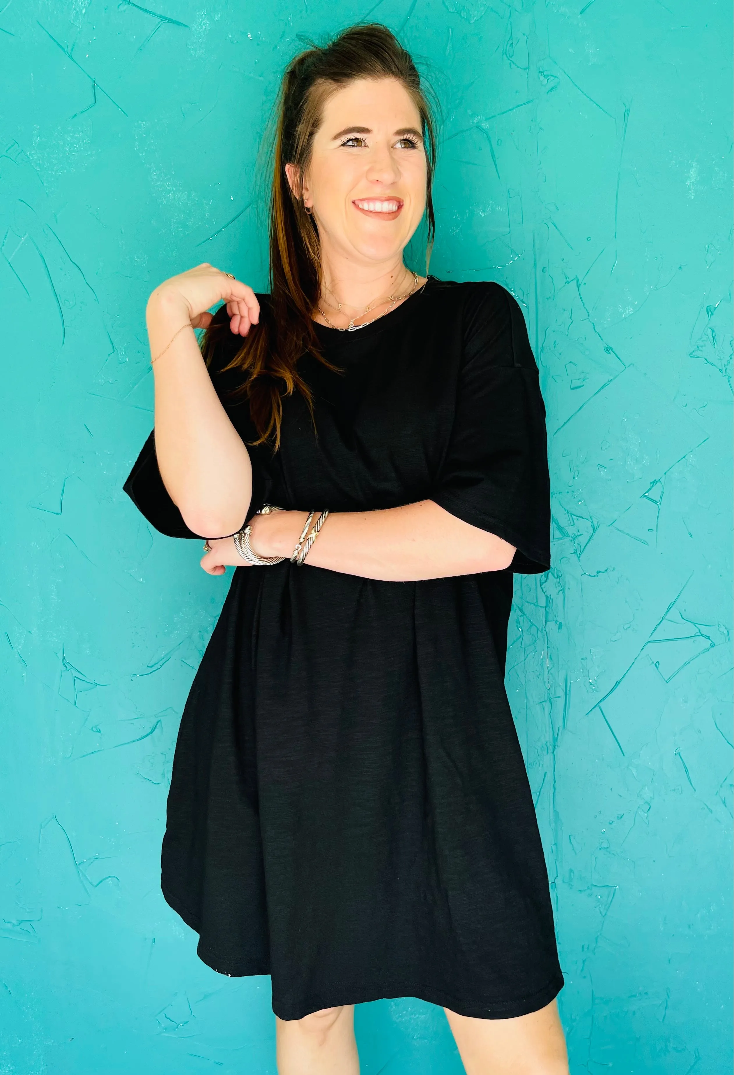 Cotton Slub Oversized T-Shirt