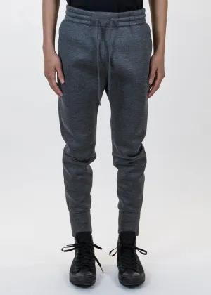 Dark Charcoal Curved Leg Track Pant