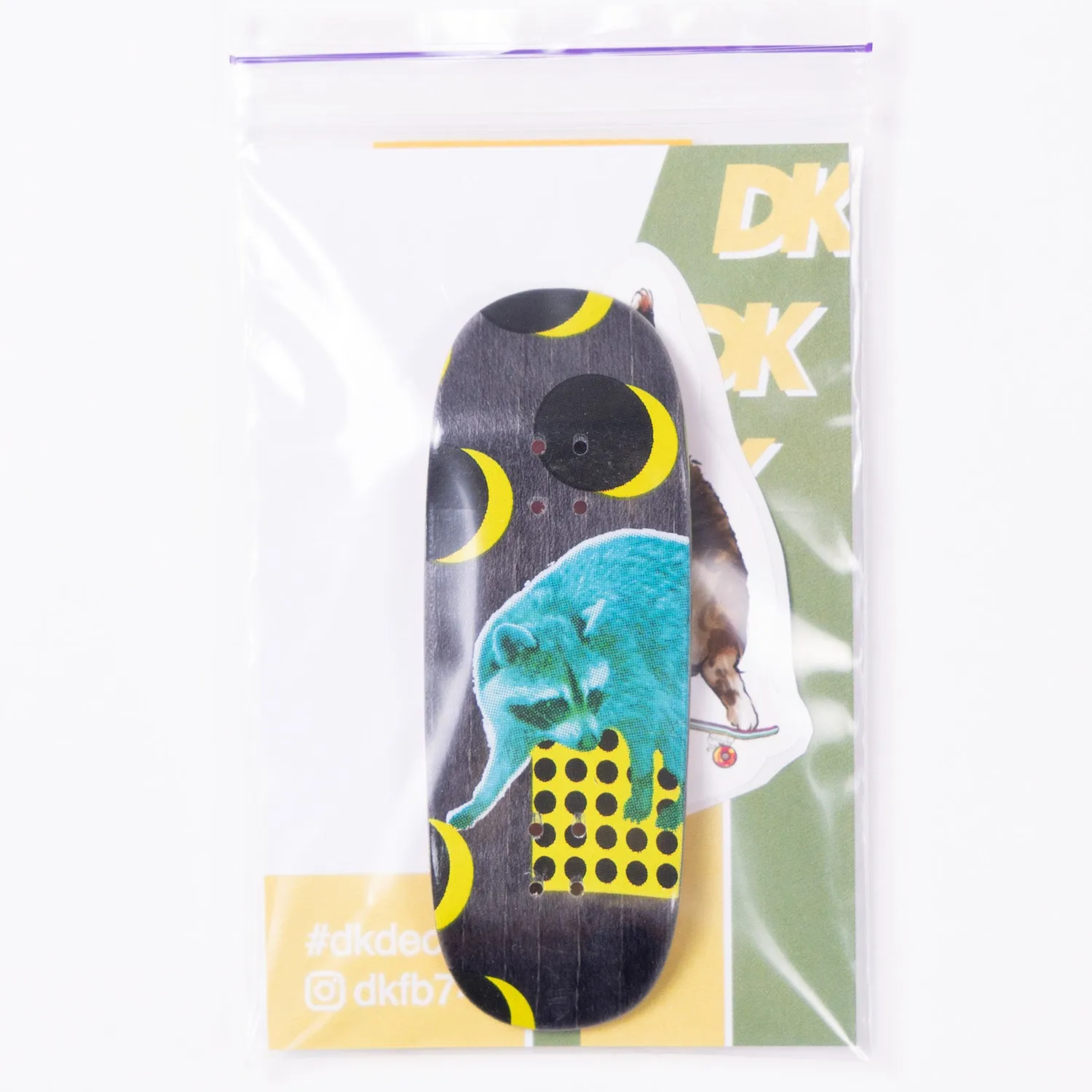 DK Racoon Fingerboard Deck - Street Shape