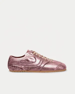 Dustin Leather Pink Low Top Sneakers