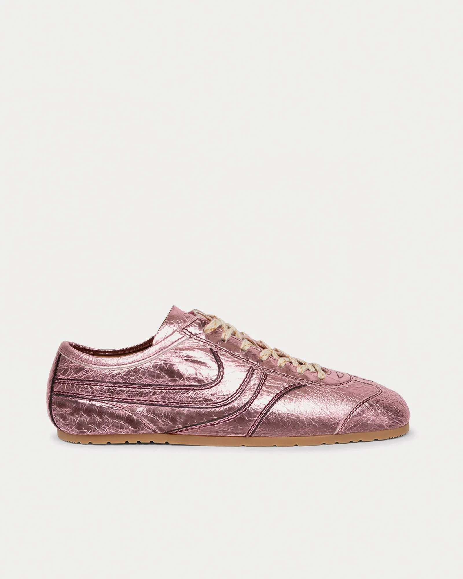 Dustin Leather Pink Low Top Sneakers