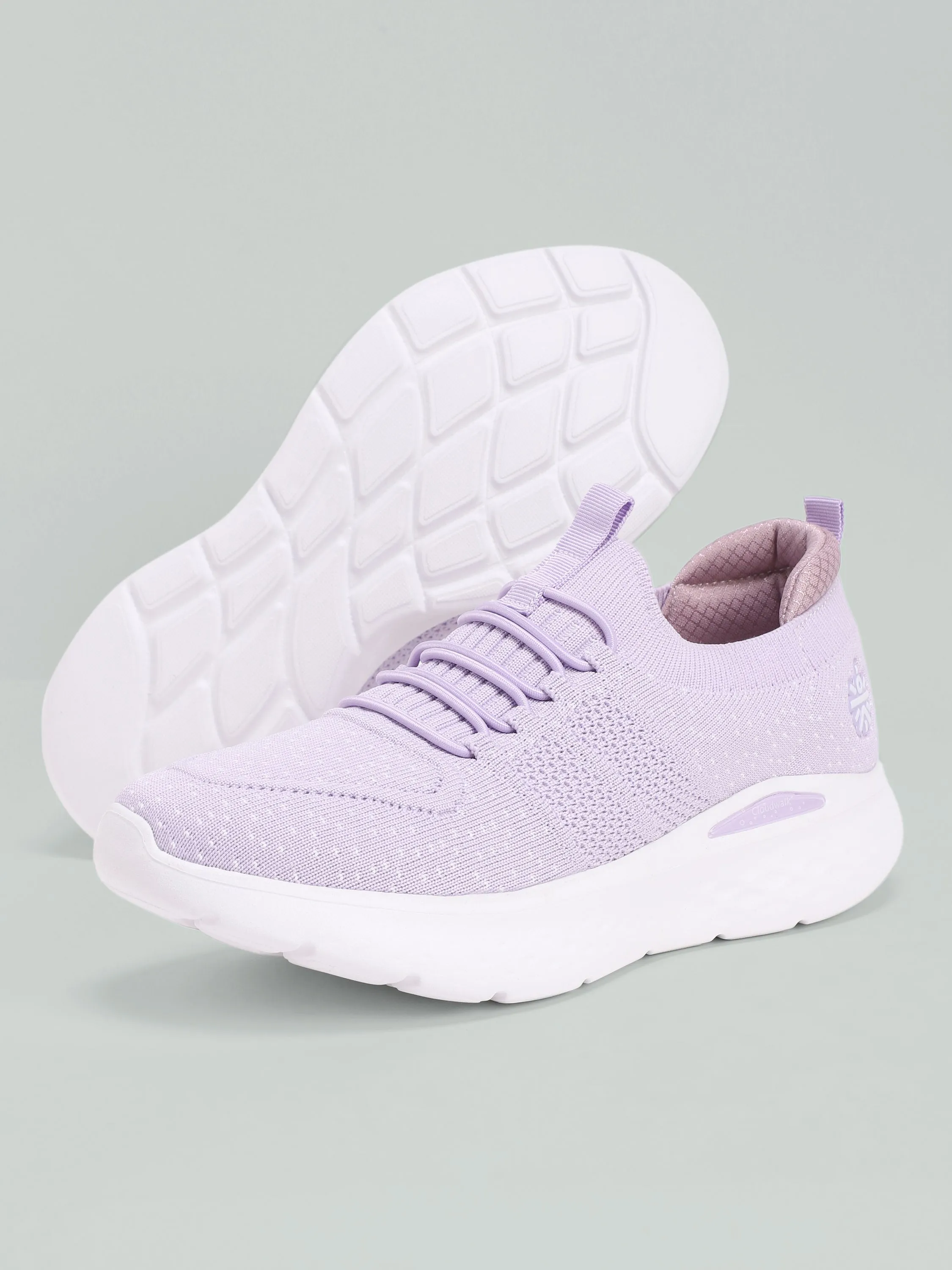 EZ  Fuzzy Women's Walking Shoes - Pale Lavender