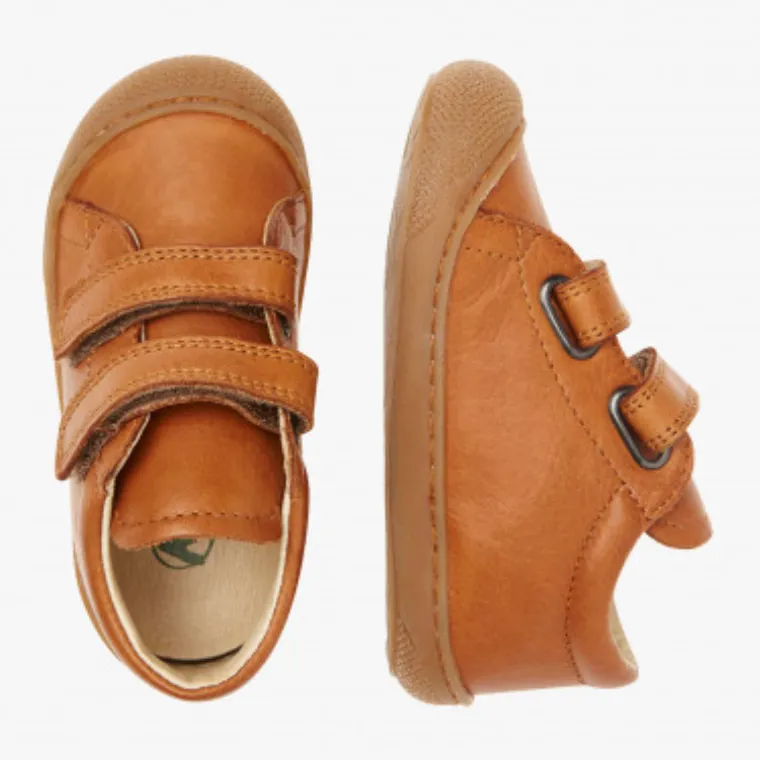 First Steps Shoes in Nappa Leather, Beige By Naturino