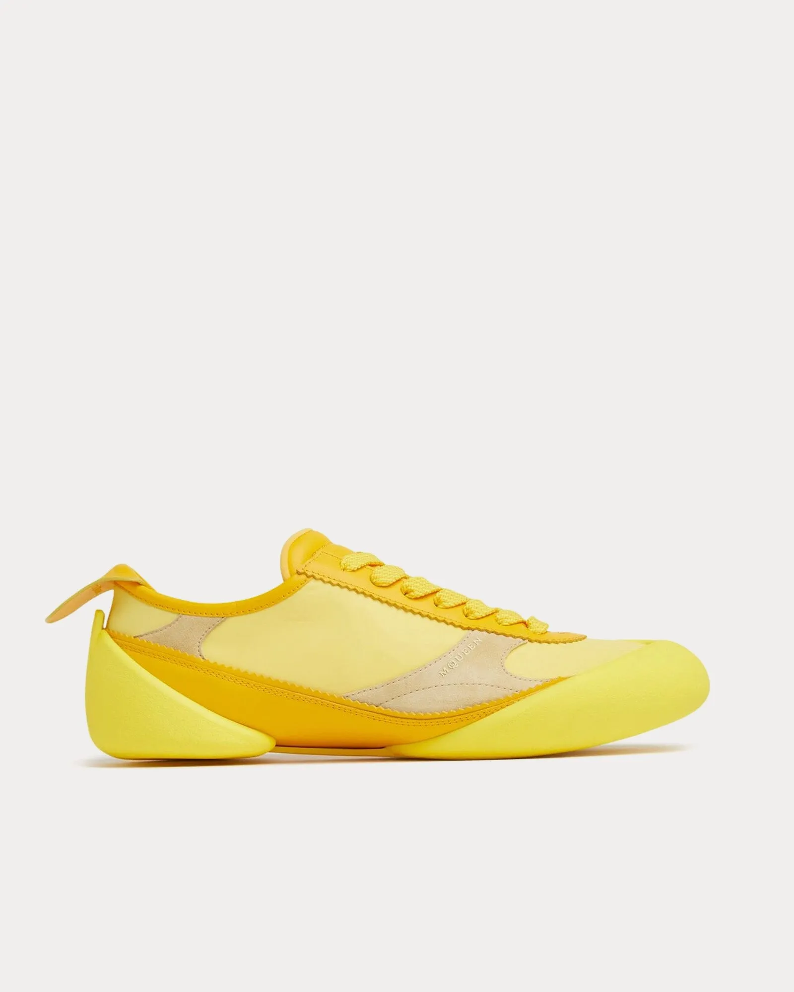 Flexion Leather & Rubber Yellow Low Top Sneakers