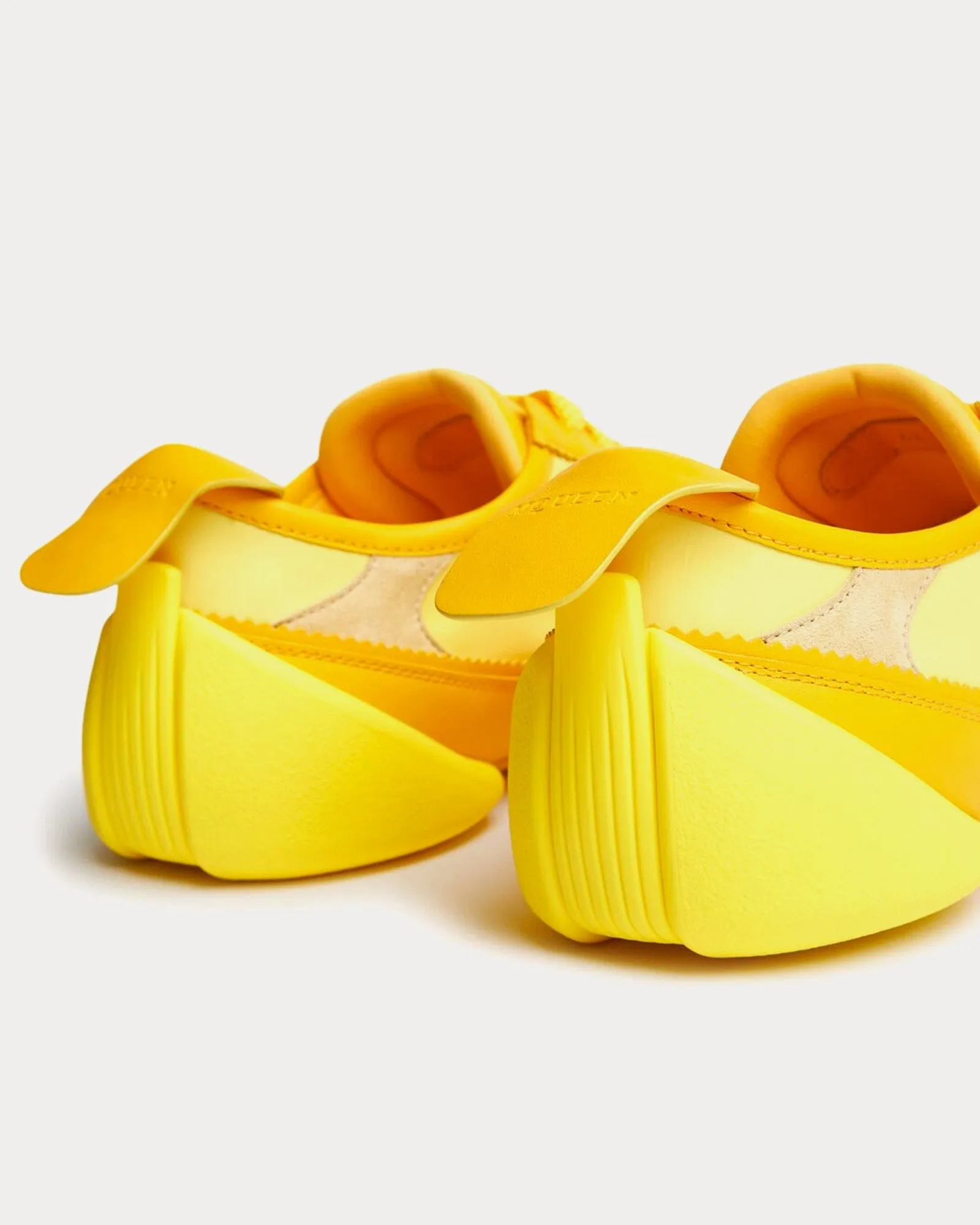 Flexion Leather & Rubber Yellow Low Top Sneakers