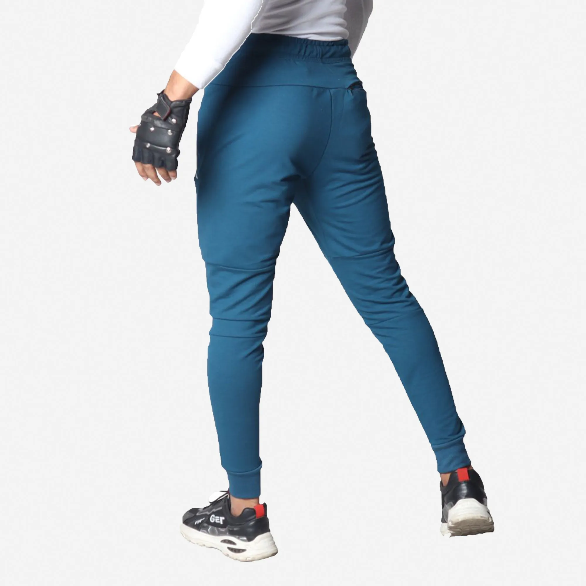 French Terry Trousers For Sports Casual Fitness Jogging - Green