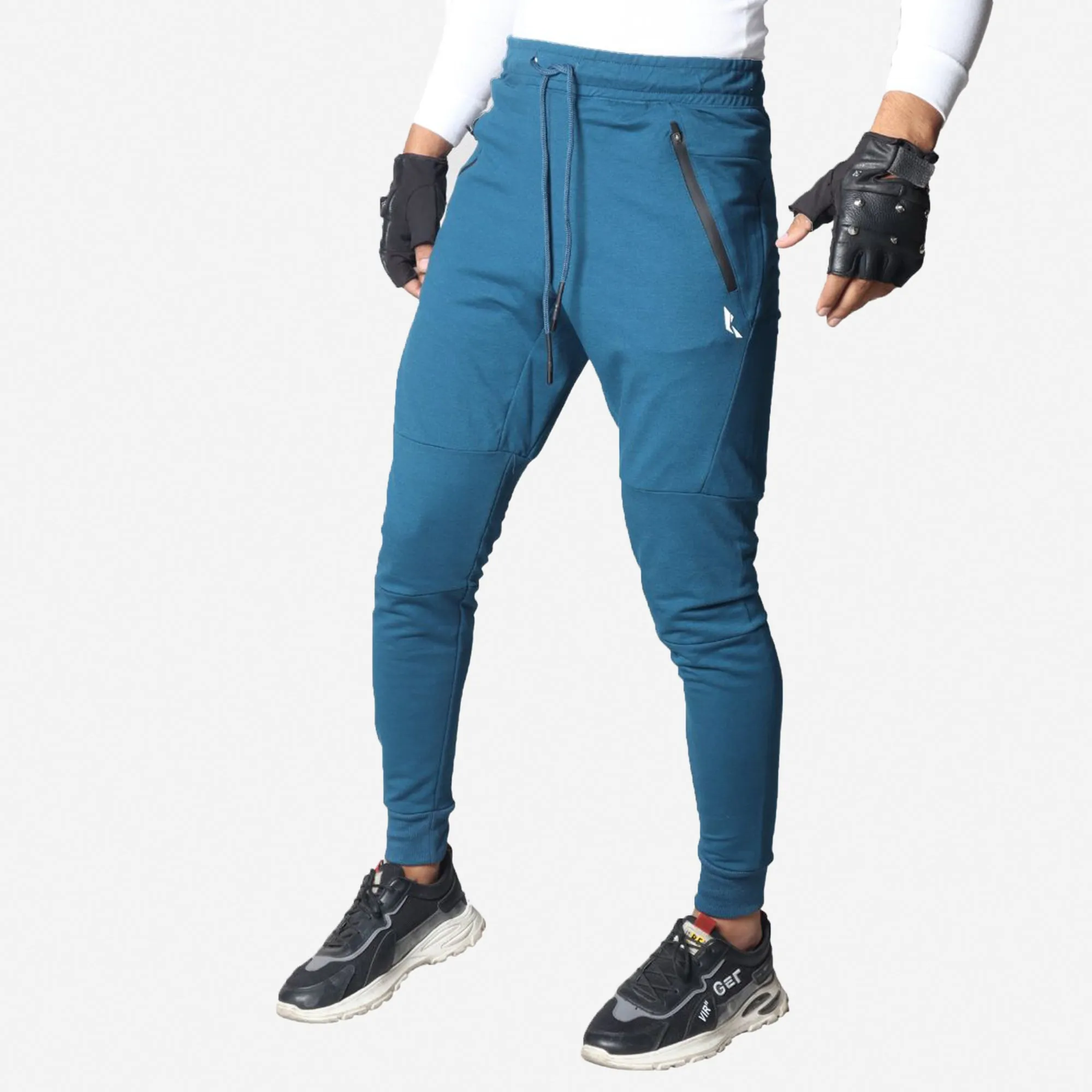 French Terry Trousers For Sports Casual Fitness Jogging - Green